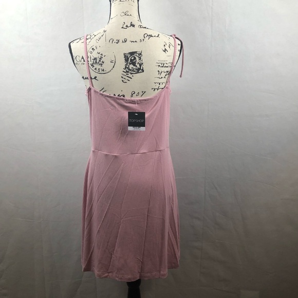 Topshop strappy Dress Size 10 rosepink NWT - Picture 6 of 8